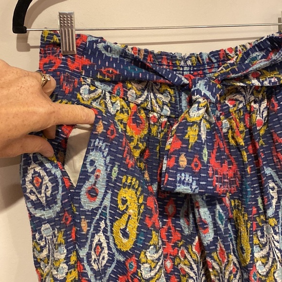 Anthropologie Ikat Print Maxi Skirt with Pockets - Picture 4 of 7